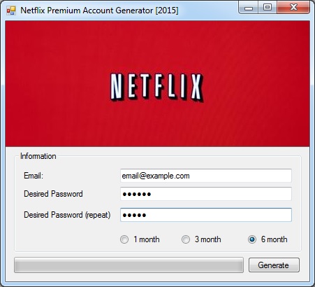Netflix free premium account generator